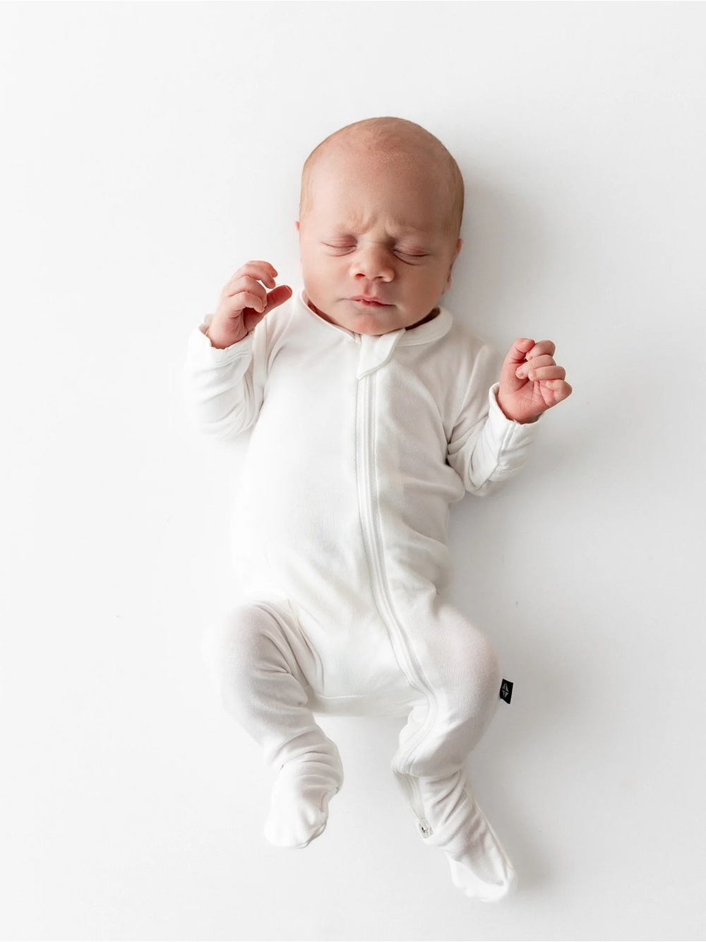 Kyte Baby White Zippered Sleeper